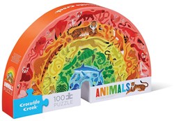 Crocodile Creek puzzle animaux arc-en-ciel 100 pièces jouet coloré