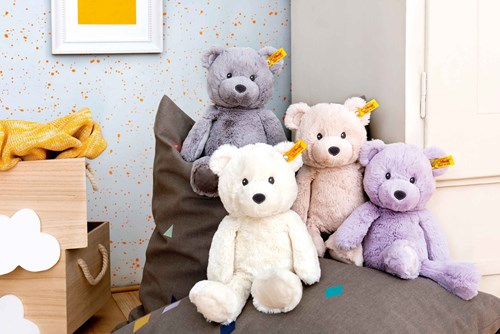 Steiff ours en peluche Bearzy - doux ami câlin, beige 28 cm-2