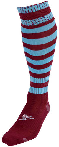 Precision Chaussettes de Football Pro Junior Maroon/Sky - Sport Enfant