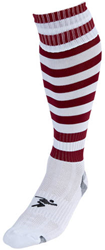 Precision chaussettes de football junior blanc-bordeaux confort sport