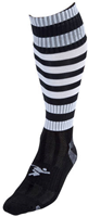Precision Chaussettes de Football Pro Junior Noir-Blanc Chaussettes Sport Enfant