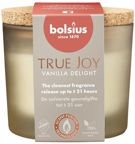 Bolsius verre parfumé avec bouchon vanille - bougie d'ambiance pour la maison-2