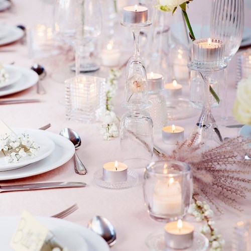 Bolsius maxi-lights bougies chauffe-plat blanches 10h 14 pièces ambiance-3