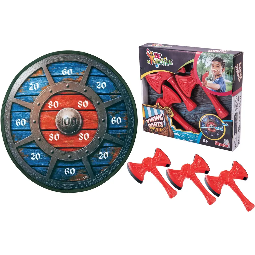 Simba Jeu de lancer de hache - Jeu d'adresse enfant avec cible en tissu