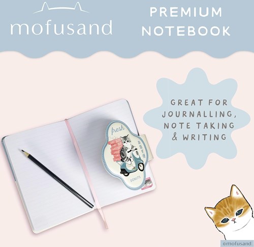Blue Sky Studios carnet Mofusand - journal chat mignon couverture premium-3