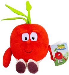 Peluche radis rouge 26cm - jouet en peluche légume doux