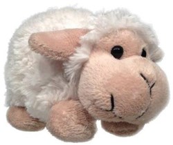 Pluche schaap 20cm met kraalogen