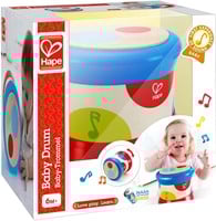 Hape tambour pour bébé avec lumière et son - jouet musical interactif-3