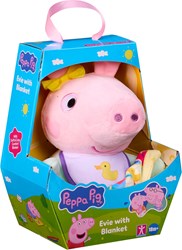 Chillfactor Peppa Pig peluche Evie avec couverture - jouet en peluche