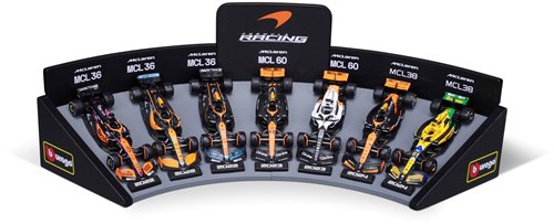 Bburago F1 McLaren set de voiture de course jouet deluxe avec support 1:43-2