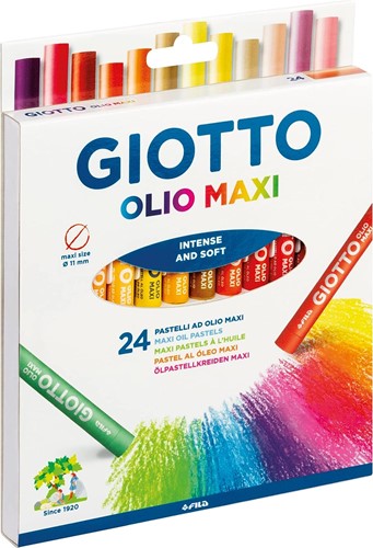 Giotto Oil Pastel Set - 24 crayons de couleur