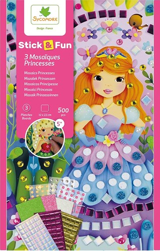 Sycomore jouet mosaïque Princesses plaisir créatif dès 5 ans-2