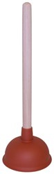 Déboucheur en caoutchouc avec manche en bois - 13,5 cm - déboucheur d'évier