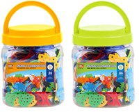 Rijgdieren boîte de rangement jouet éducatif 86 pièces coloré-2