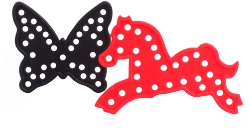Rijgdieren boîte de rangement jouet éducatif 86 pièces coloré