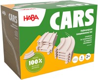 Haba Cars - Set d’extension circuit en bois jouet 8 pièces