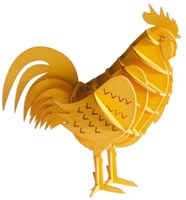 Maquette papier 3D FRIDOLIN - Coq-3