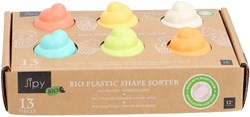 Jipy jouet éducatif bioplastique Boîte à formes Cupcake multicolore