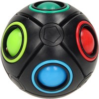 Boule puzzle noire jouet 3D boules colorées pour enfants-2