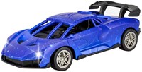 Voiture de course RC télécommandée bleu noir jouet voiture