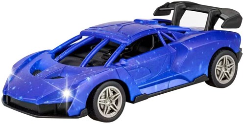 Voiture de course RC télécommandée bleu noir jouet voiture