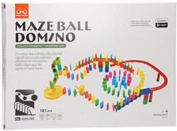 Jeu de circuit à billes dominos 121 pièces plastique pour enfants