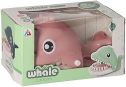 Lobbes jeu de baleine mordante rose - jeu pour enfants passionnant