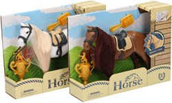 Cheval jouet avec peigne et trophée - jouet cheval pour enfants