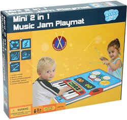 Lobbes tapis de jeu musical piano et batterie dès 3 ans