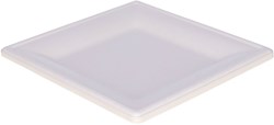 Assiettes jetables carrées canne à sucre 20cm blanc - lot de 8 assiettes écologiques