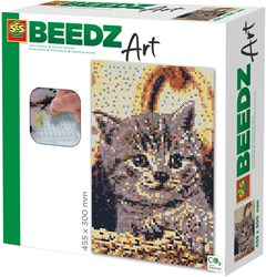 Ses Beedz Art - Perles à Repasser Chat - Kit Créatif pour Amoureux des Chats