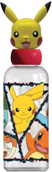 Gourde 3D Pokemon bouteille enfant avec figurine Pikachu 560ml sans BPA