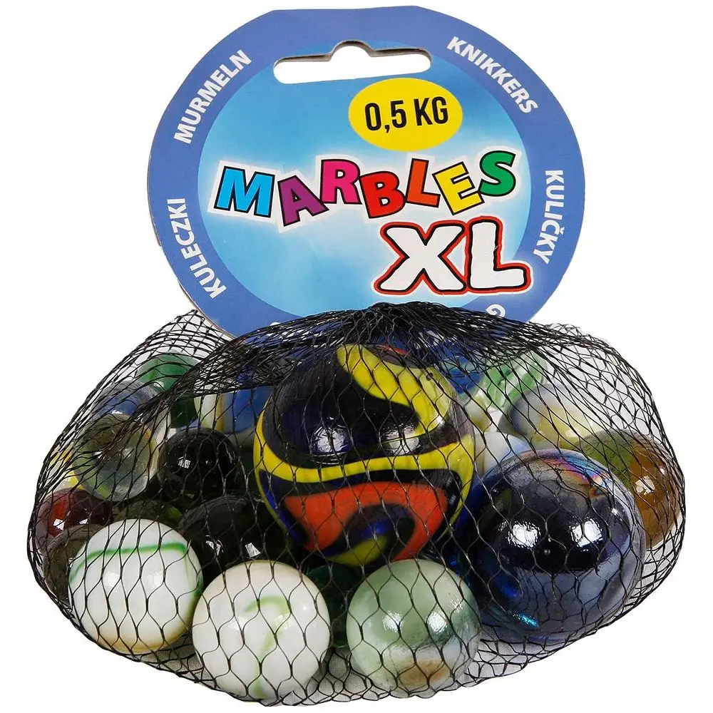 Set de billes jouet multicolore 500g verre pour enfants