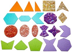 TickiT RAINBOW GLITTER SHAPES (en anglais)