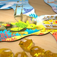 Haba jeu puzzle Chasse au trésor dans l'océan jeu éducatif enfants