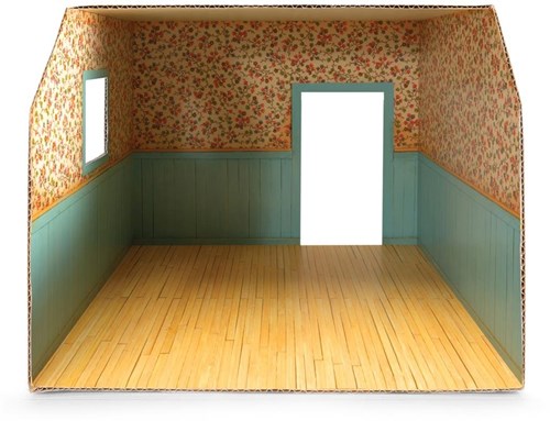 Het Muizenhuis chambre jouet en carton - Sam et Julia chambre principale