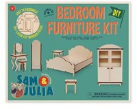 Het Muizenhuis ensemble de meubles de chambre - accessoires maison de poupée carton