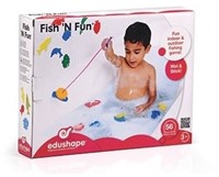 Edushape Jouet de bain Poisson Plaisir - 4 cannes à pêche & 36 poissons dans une boîte-3