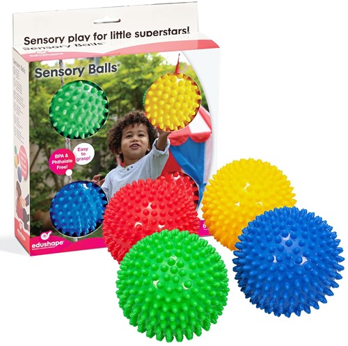 Edushape Ensemble de balles sensorielles pour bébé de 4 - 10cm