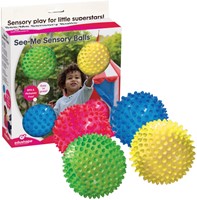 Edushape Balles Sensorielles Petit set de 4 dans CB -10cm
