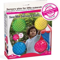Edushape Balles Sensorielles Petit set de 4 dans CB -10cm-2