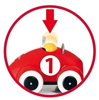 Brio voiture de course Push & Go - voiture jouet en bois rouge - 30226-2