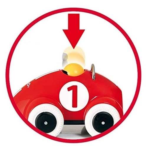 Brio voiture de course Push & Go - voiture jouet en bois rouge - 30226-2