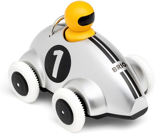Brio voiture de course Push & Go édition spéciale argent jouet