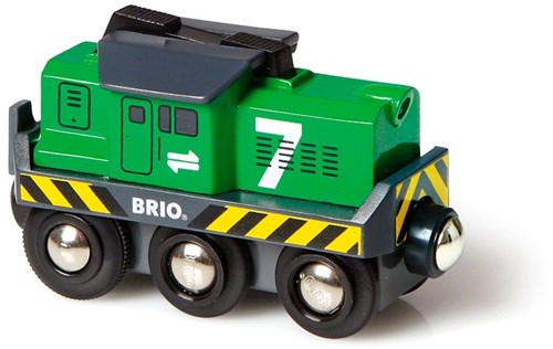 BRIO Locomotive de fret à pile - 33214