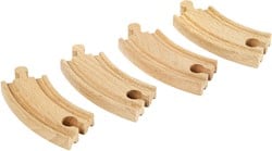 BRIO Petits rails courbes - 90 mm - 33337
