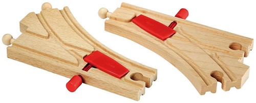 BRIO Aiguillages mécaniques - 144 mm - 33344