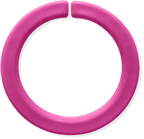 ARK Therapeutic bracelet à mâcher jouet sensoriel magenta petit standard Gladde kauwarmband om te draaien om de pols, alternatief voor kauwen op mouwen, voor kinderen en volwassenen.
