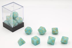 HOT Games Dobbelstenen Pastel Turquoise7 set