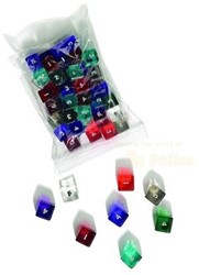 HOT Games Dobbelst.acryl D-6 cijf 6kl.ass.v12 VE12